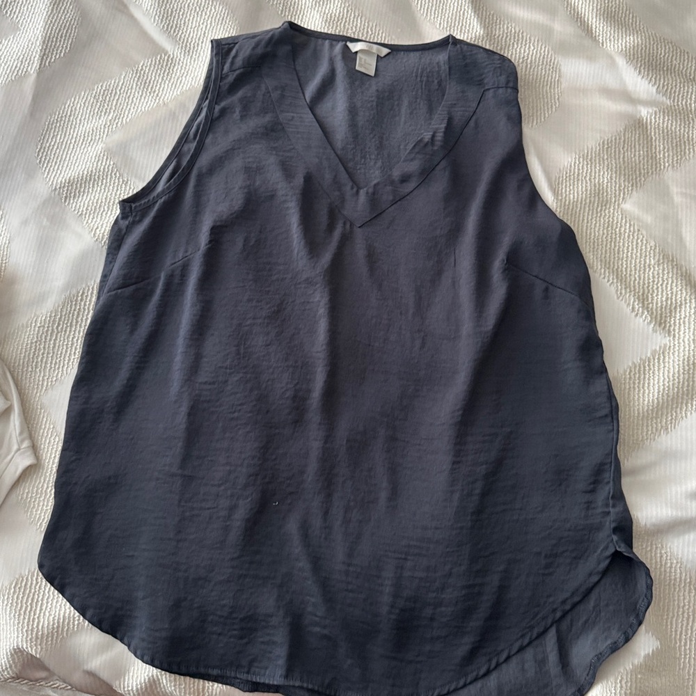 H&M Charcoal Sleeveless Top